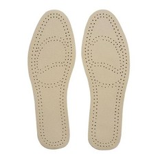 牛皮透氣除臭減壓鞋墊 1雙 - 柔軟舒適、乾爽、耐磨, 38, 米色