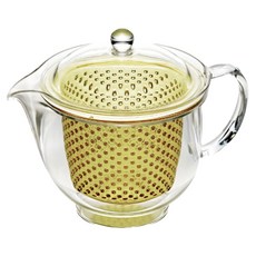 AKEBONO 曙產業 透明茶壺 L, 黃色, 480ml, 1個