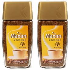 Maxim 麥心 摩卡黃金溫和瓶裝即溶咖啡, 100g, 1罐, 2罐