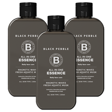 黑卵石磁波男士多合一精華, 3個, 200ml