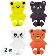 귀요미 콘센트 거치대, 랜덤 발송, 2세트