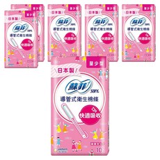 SOFY 蘇菲 導管式衛生棉條, 量少型, 10個, 6盒