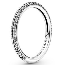 PANDORA 潘多拉 女款ME密鑲戒指 199679C01 + 提袋