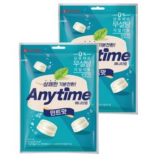 롯데웰푸드 애니타임 민트, 92g, 2개
