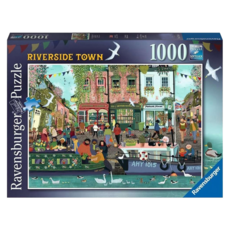 Ravensburger 維寶 河濱小鎮拼圖, 河濱小鎮, 1000片, 1盒