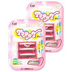 KAI 貝印 razor 女用除毛刀片 BS3PPY, 3個, 2組