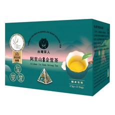 台灣茶人 阿里山風味金萱茶, 2.5g, 15包, 1盒