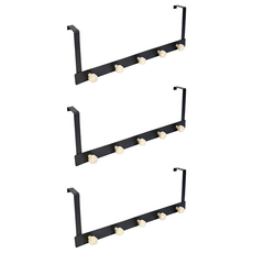 鐵製木珠掛鈎 50x18cm, 3個