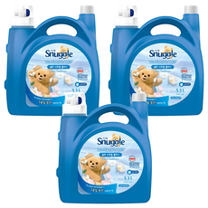 Snuggle 織物柔軟劑 Blue Sparkle Plus, 5.3L, 3個