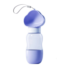 寵物夢工廠 可愛造型外出隨行杯 飲食兩用款, 雲朵紫, 1個