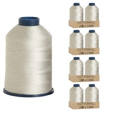 COTTONVILL 高級縫紉機線, 45'S/2 色號 C068, 1700公尺 2入, 100% 聚酯纖維, 8件