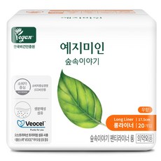 예지미인 숲속이야기 팬티라이너, 1세트, 20개입, 롱
