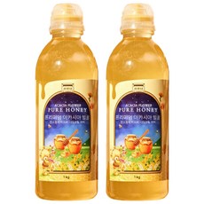 Jeongwondam優質自然洋槐純蜂蜜, 2個, 1kg
