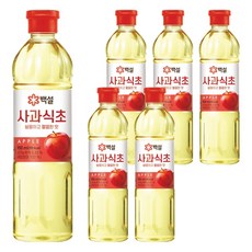 CJ BEKSUL 白雪 清爽乾淨的蘋果醋, 900ml, 6個