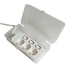 STARIUM 多用途戶外露營延長線防水保護蓋 白色, 1個