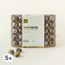올가홀푸드 무항생제 인증 메추리알 35구, 350g, 5개