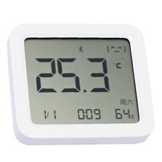 小米 米家 智能溫濕度計3, 白色, 居家溫濕度監測好幫手, 1個