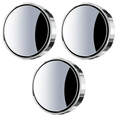 小麥購物 倒車小圓鏡 57g 3個, G770, 銀色