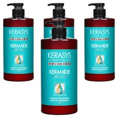KERASYS 進階角蛋白細軟受損髮專業護髮素, 4個, 1L