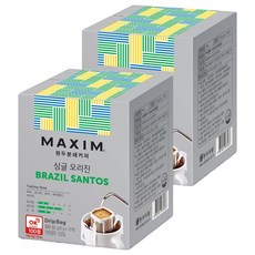 Maxim 麥心 巴西聖多士單品咖啡豆, 8g, 10入, 2盒