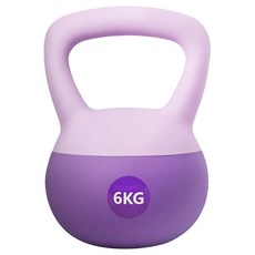 體育健身10 軟壺鈴, 紫色, 6kg, 1個