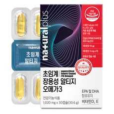 naturalplus 超臨界腸溶性rTG Omega-3, 30錠, 1個