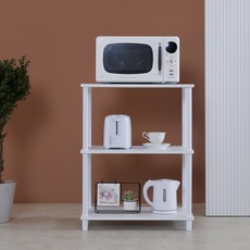 JD FURNITURE CAMUS 展示櫃 空間收納櫃 立式層架, 白色, 3層