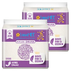 루나미 소프트 국내산 오버나이트 날개형, 패드형, 10개입, 2개