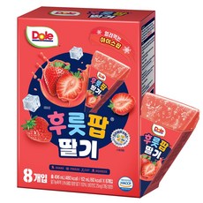 돌 후룻팝 딸기, 8개, 62ml