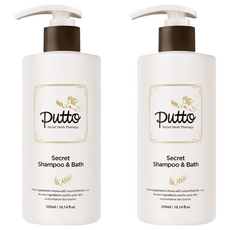 putto 秘密洗髮沐浴多合一潔膚露, 300ml, 2個