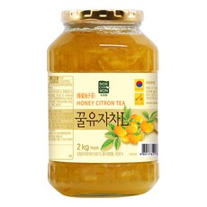 녹차원 차다움 꿀유자차, 1개, 2kg, 1개입