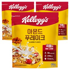 켈로그 아몬드 푸레이크, 600g, 3개