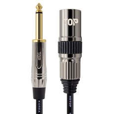 HDtop 韓國製5.5單聲道TO XLR公頭線20m, 金屬黑, 1個, HT-TP2838