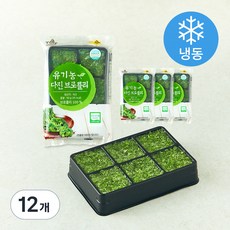 우리땅 웰팜넷 유기가공식품 인증 다진브로콜리 (냉동), 90g, 12개