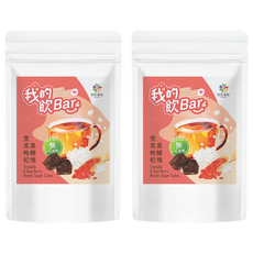 FOODHO 食在美好 我的飲Bar 雪耳枸杞黑糖塊, 17g, 6包, 2袋