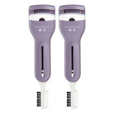 AMORTALS 爾木萄 捲王攜帶型睫毛夾, 2支, 紫色