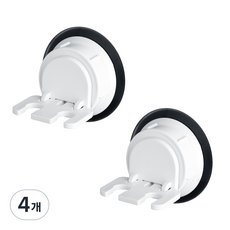 deHUb 2人用旋轉式牙刷架 S40, 白色, 4個