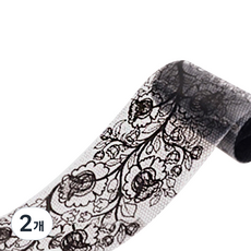 Eko 美甲貼紙, 暗黑玫瑰刺, 2個