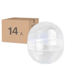 Super Ssaem 扭蛋用圓形扭蛋殼 14入 透明 45 x 55 mm, 1個