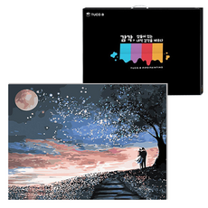 TUCO.B DIY繪畫組 水平型 40*50cm, 月光戀人 (5255), 1組