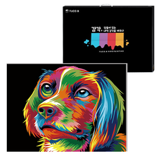TUCO.B DIY繪畫組 水平型 40*50cm, 彩虹小狗 (5470), 1組