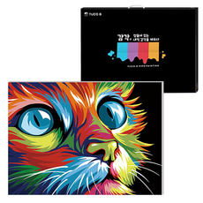 TUCO.B DIY繪畫組 水平型 40*50cm, 彩虹貓 (5414), 1組