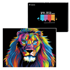 TUCO.B DIY繪畫組 水平型 40*50cm, 彩虹獅子 (5417), 1組