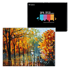 TUCO.B DIY繪畫組 水平型 40*50cm, 雨秋路（5021）, 1組