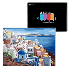 TUCO.B DIY繪畫組 水平型 40*50cm, 藍村 (5525), 1組