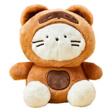 BUTTERSHOP 森林咖啡牛奶貓中型娃娃, 1個, 25cm, 棕色