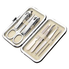 OWAYGYU 家用指甲剪7件組, 米色, 1套