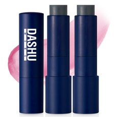 DASHU 男士水潤變色護唇膏, 紅色, 2入