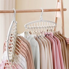 Marthatoo 11孔旋轉式衣架收納架, 白色, 5個