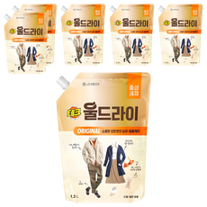 테크 울드라이 오리지널 중성세제 리필, 1.3L, 6개